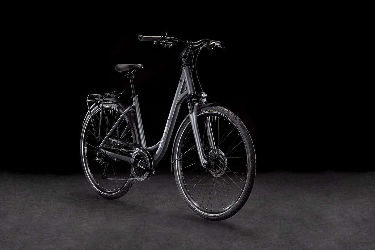 Cube Touring Pro Easy-Entry-Platte in Grau und Metall