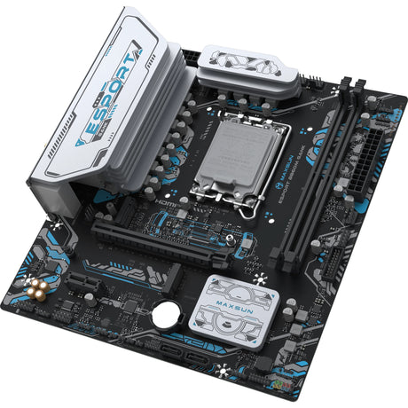 Maxsun MS-Esport B860M Gank WiFi Sockel 1851 Motherboard (Schwarz, RAID, GB-LAN, WLAN, BT, Sound, µATX)
