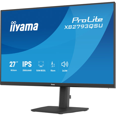 Iiyama Prolite xb2793qsu-b1 27 Monitor (schwarz (matt), HDMI, Display Port, USB, Audio)