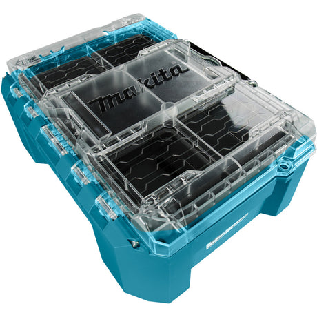 Makita Maktrak Organizer Compact P-91067 Werkzeugkasten (Blau Schwarz)