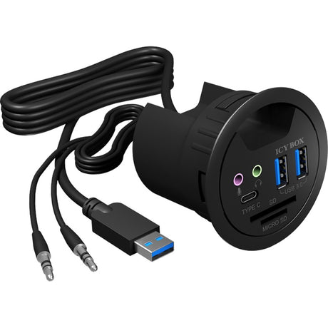 Icy Box ib-hub1404a USB-Hub (schwarz)