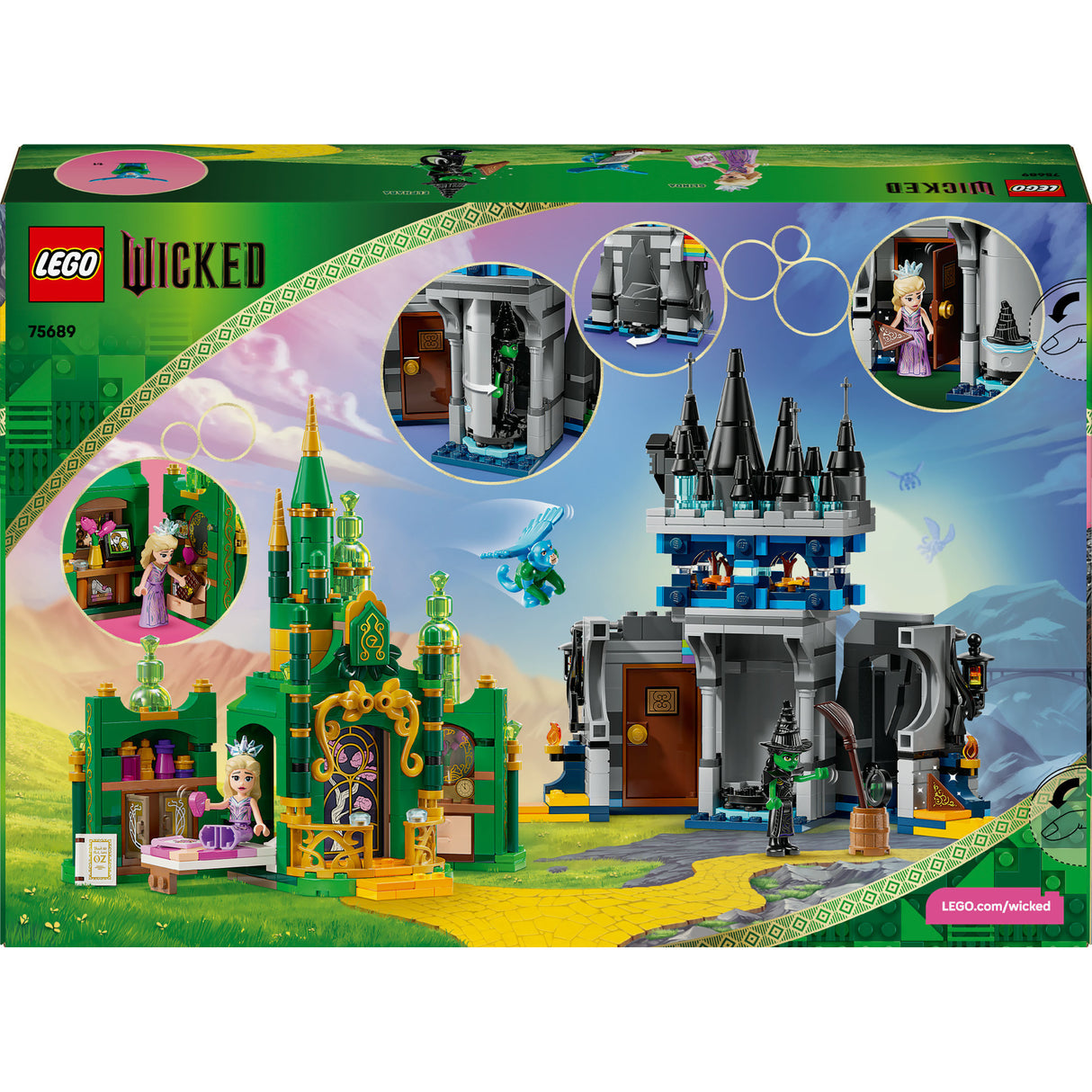Lego 75689 „Wicked Emerald City und Kiamo Ko Castle“.