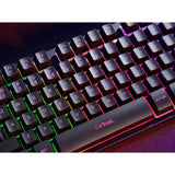 Trust GXT 833 Thado-Tastatur mit TKL-Beleuchtung (schwarz, US-Layout (QWERTY), 80 % (TKL), RGB)