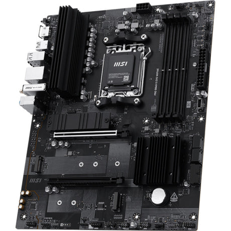 Msi pro b840-s evo wifi6e socket am5 moederbord (zwart zilver, raid, 2.5gb-lan, wi-fi 6e, bluetooth, atx)