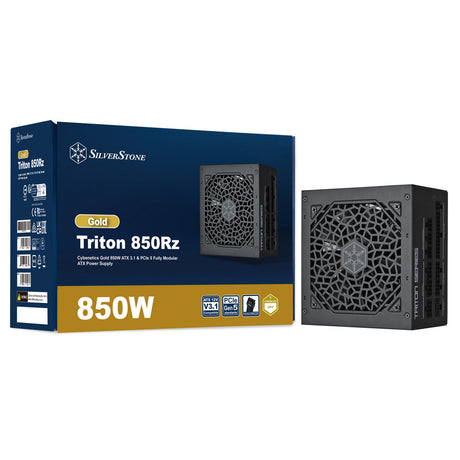Silverstone Triton 850RZ modulares 850-Watt-Netzteil (schwarz, 1x 12V-2x6, 3x PCIe)