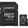 Kingston Canvas Select Plus 128 GB MicroSDXC-Speicherkarte (schwarz, UHS-I U1, Klasse 10, V10, inkl. SD-Adapter)