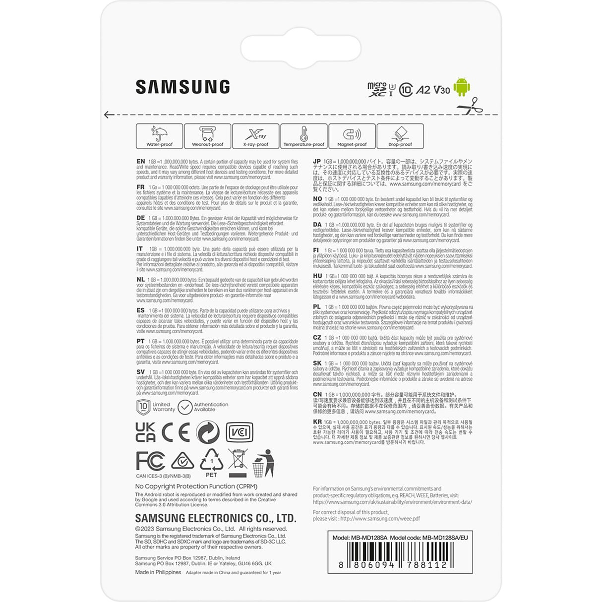 Samsung Pro Plus 128 GB MicroSDXC (2023)