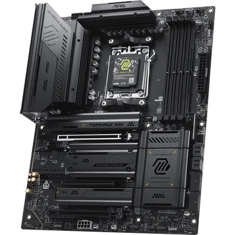 Msi mag x870e tomahawk max wifi socket am5 moederbord (zwart, 5gb-lan, wi-fi 7, bt, sound, atx)
