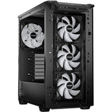 Ruhig sein! Pure Base 501 lx Midi-Tower-Gehäuse (schwarz | 2x USB-A | 1x USB-C | RGB | gehärtetes Glas)