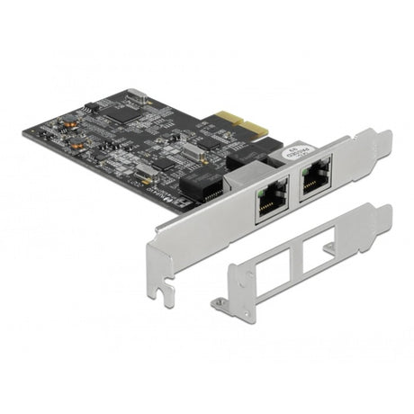 Delock PCI Express x2 Karte auf 2x RJ45 2,5 Gigabit Lan RTL8125 Netzwerkadapter