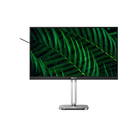 Philips 27b2g5601 27 monitor (zilver zwart, 1x displayport, 1x hdmi, 3x usb-c, 4x usb-a, 1x rj-45)