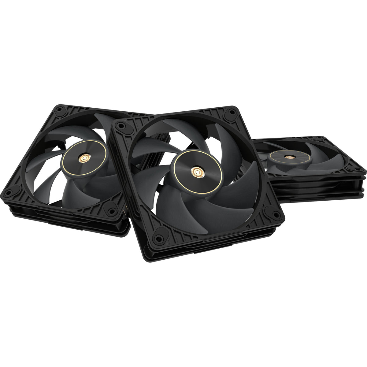 Asus proart pf120 Lüfter – Dreierpack Gehäuselüfter (schwarz, 3 Stück, 120 x 120 x 28 mm, 3 Stück)