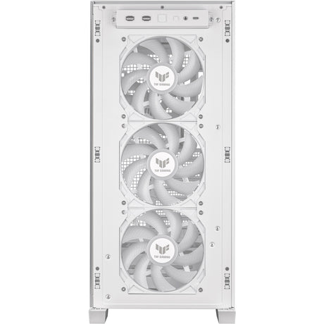 Asus TUF Gaming GT302 ArGB Midi-Tower-Gehäuse (weiß | 2x USB-A | 1x USB-C | RGB | gehärtetes Glas)