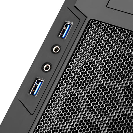 Silverstone sst-ps13b Midi-Tower-Gehäuse (schwarz | 2x USB-A)