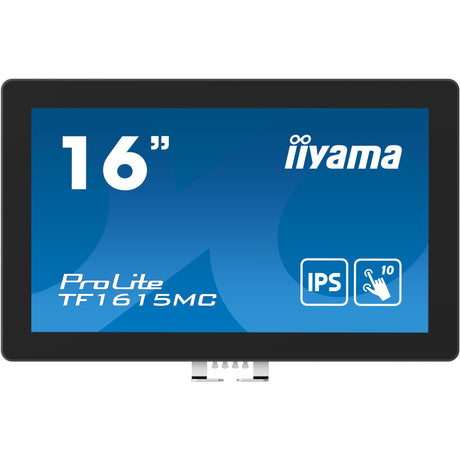 Iiyama Prolite TF1615MC-B1 16 Touchscreen-Monitor (schwarz, HDMI, DisplayPort, VGA, USB-B, RJ-45)
