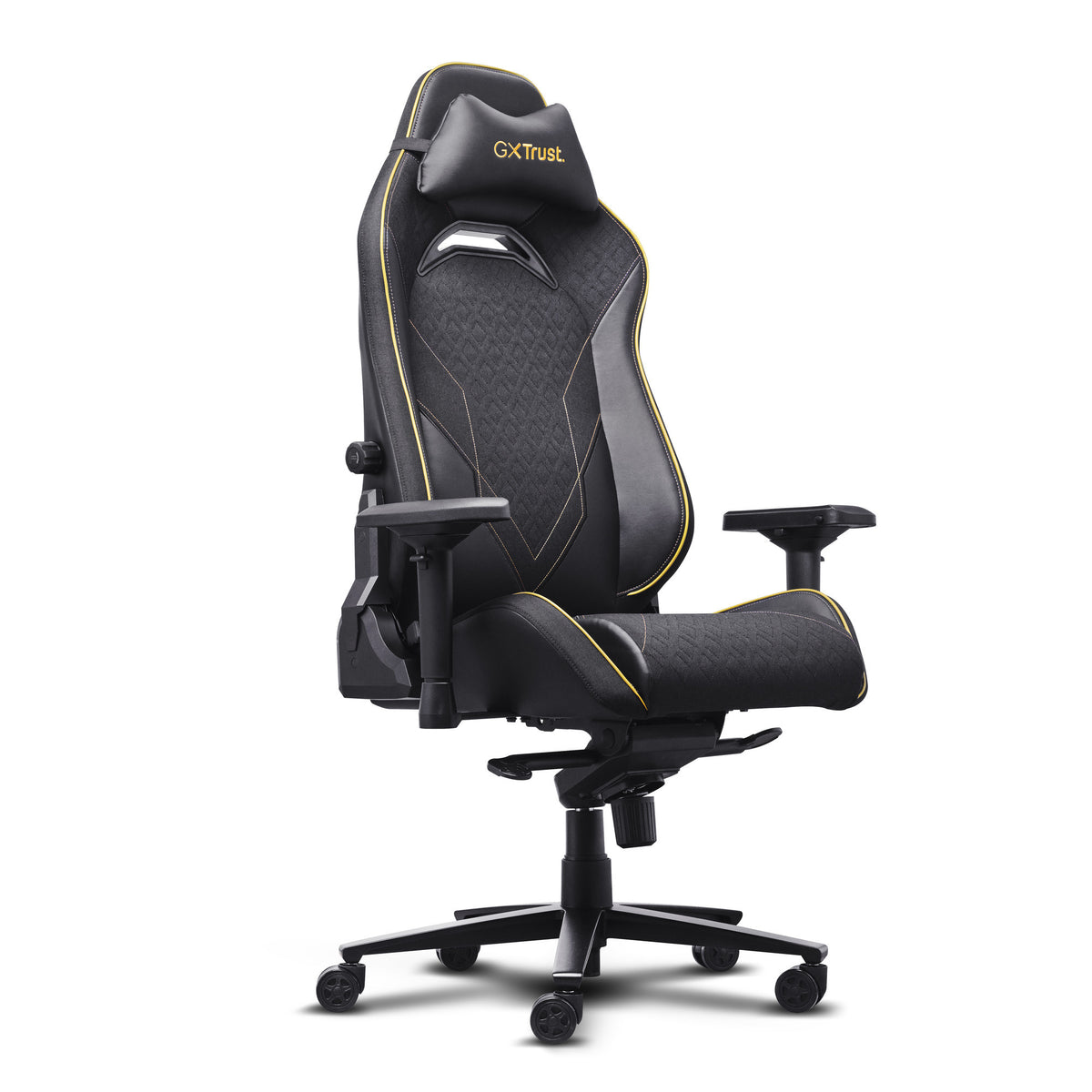 Trust GXT 721 Ruya Pro Premium bequemer Gaming-Stuhl (Schwarz Gelb)