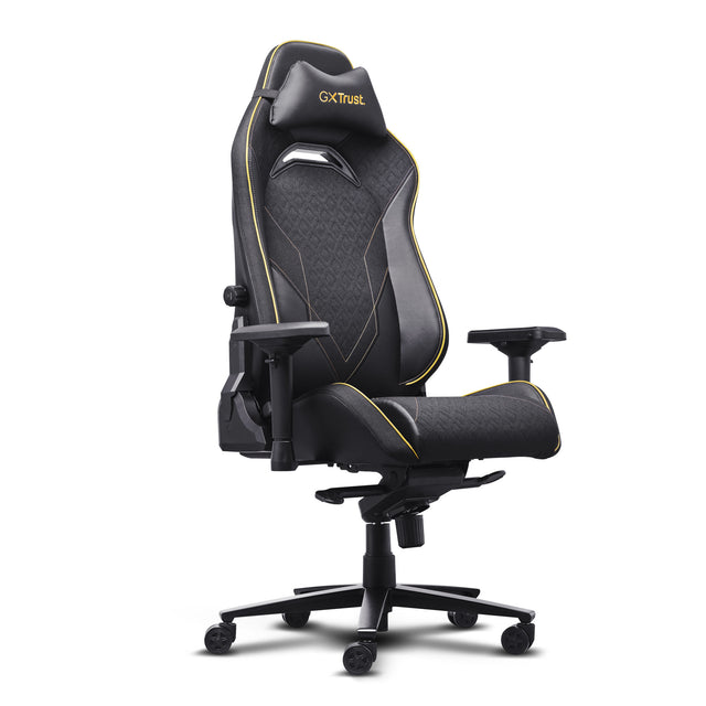 Trust GXT 721 Ruya Pro Premium bequemer Gaming-Stuhl (Schwarz Gelb)