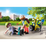 Playmobil City Life – Starterpaket Rettung mit Segway-Bauspielzeug (71257)