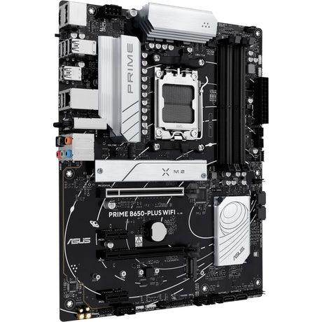 Asus Prime B650-Plus WiFi Sockel AM5 Mainboard (Schwarz Silber, RAID, 2,5GB-LAN, WiFi 6e, BT 5.3, Sound, ATX)