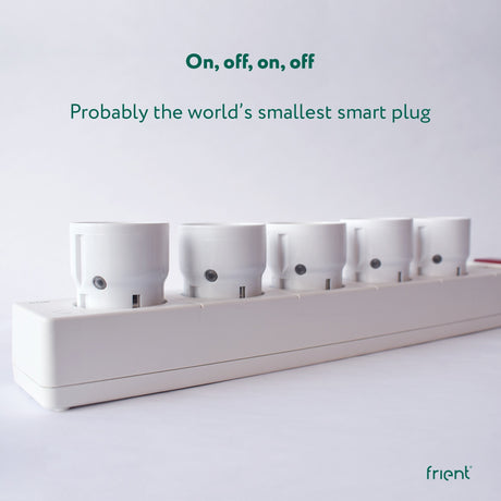 Frient Smart Plug Mini 2 Typ E (französisch) Stecker (weiß, Zigbee 3.0)