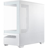 Asus Prime Ap202 Midi-Tower-Gehäuse (Weiß | 2x USB-A | 1x USB-C | RGB | Gehärtetes Glas)