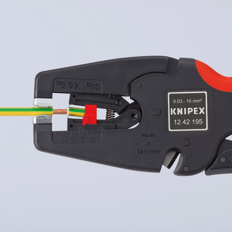 Knipex Multistrip 10 automatische Abisolierzange 1242195 (schwarz rot)