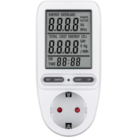 Goobay digitales Energiekostenmessgerät Pro Messgerät (weiß)