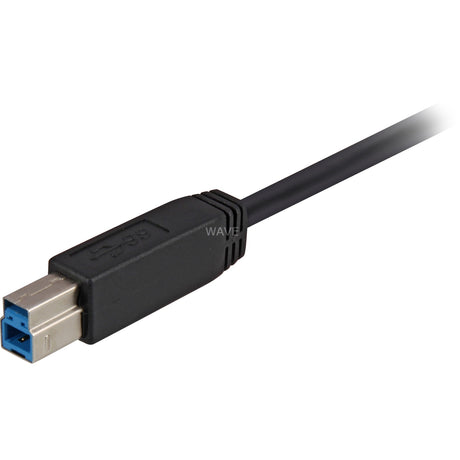 Sharkoon USB-A 3.0 > USB-B Kabel (schwarz, 3 Meter)
