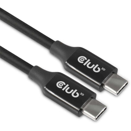 Club 3D USB-C 3.2 gen2 > USB-C aktives bidirektionales Kabel (schwarz, 5 Meter, 8k 60 Hz)