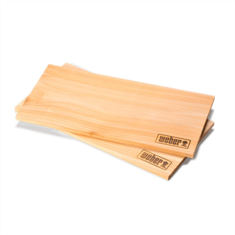 Weber Räucherbretter aus Zedernholz – großes Aromaholz (2 Stück)