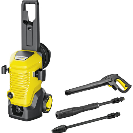 Kärcher K 5 WCM Premium Home Hochdruckreiniger (Gelb Schwarz, mit Schmutzfräse, Schlauchtrommel und Flächenreiniger)