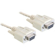 Delock serielles Modem 9 Pin Buchse > 9 Pin Buchse, 5m Kabel (84250)