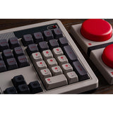 8bitdo Retro mechanische Tastatur N Edition (grau, US-Layout (QWERTY), Kailh Box weiß, 100 %, Bluetooth Low Energy, Wireless 2,4 g, USB)