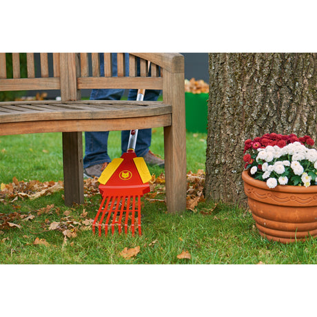 Wolf-garten Multi-Star 4-in-1 Laubrechen (rot gelb)