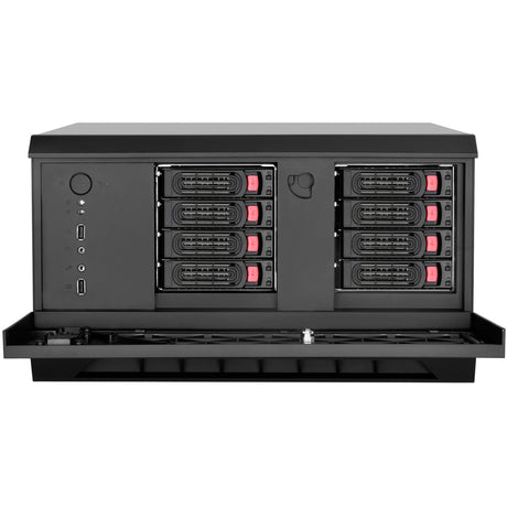 Silverstone CS381b v1.1 Rackgehäuse (schwarz | 2x USB-A 3.2 (5 Gbit s) | 2x Audio)