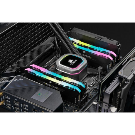 Corsair Vengeance RGB Pro SL 16 GB DDR4-3200 (2x 8 GB) RAM (schwarz, cmh16gx4m2e3200c16, xmp 2.0)