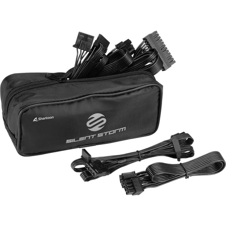 Sharkoon Silentstorm SFX 500 Gold modulares 500-Watt-Netzteil (schwarz, 2x PCIe)