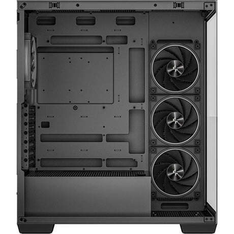 Deepcool CG580 4f v2 Midi-Tower-Gehäuse (schwarz | 2x USB-A | 1x USB-C | RGB | gehärtetes Glas)