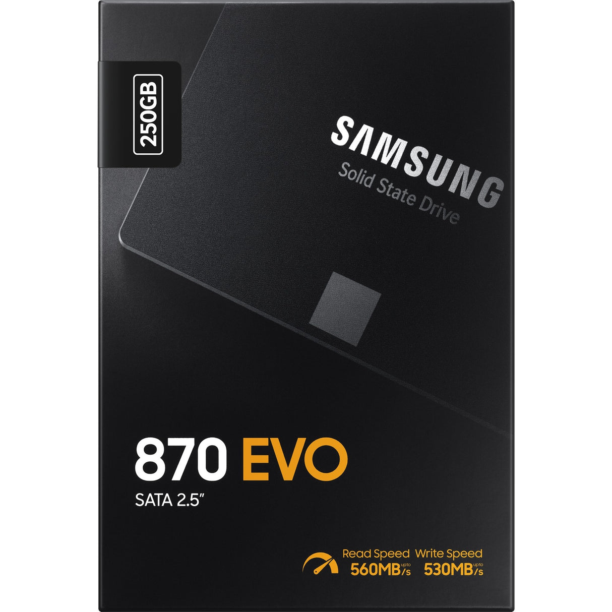 Samsung mz-77e250b 870 evo SSD, 250b, 2,5, SATA-3 6 Gbit/s, 3D V-NAND, 512 MB DDR4, 560 550 MB s