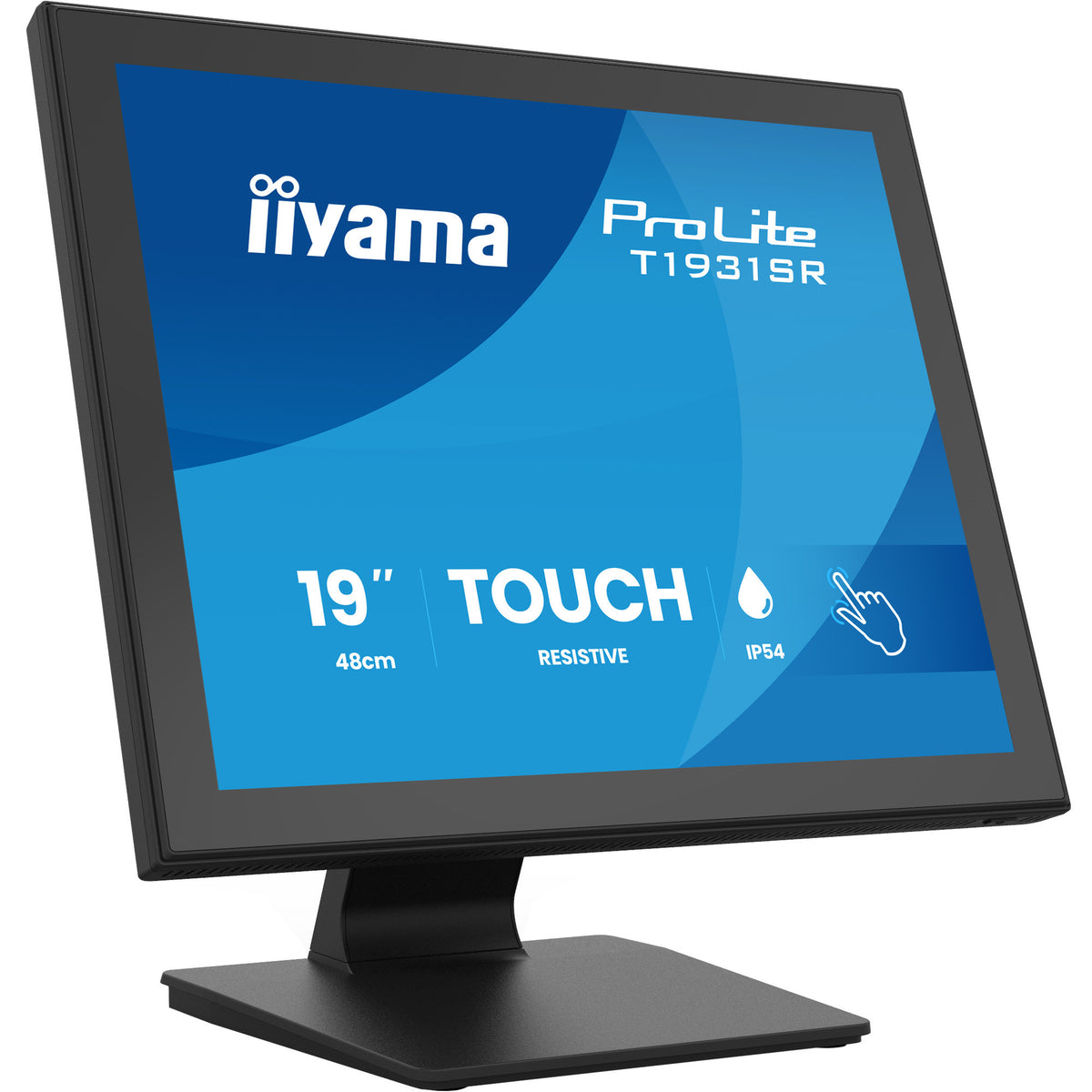 Iiyama prolite t1931sr-b2s 19 touchscreen monitor (zwart, 1x displayport, 1x hdmi)