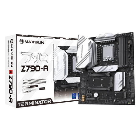 Maxsun ms-terminator z790-a socket 1700 moederbord (zwart, raid, 2.5 gb-lan, sound, atx)