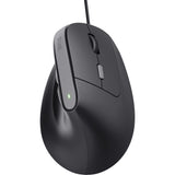 Trust bayo ii bedrade ergonomische muis (zwart, 800 dpi - 2400 dpi)