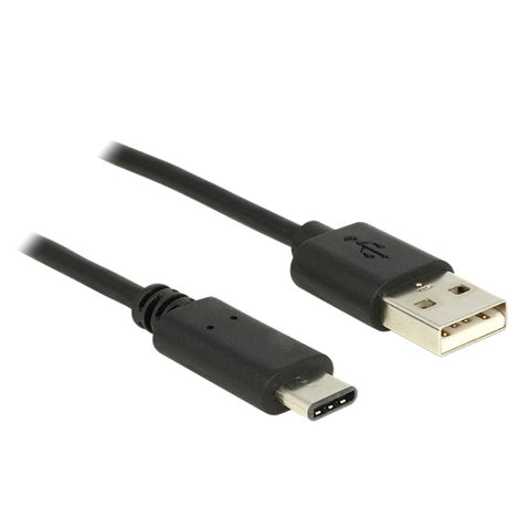 Delock USB-C 2.0 > USB-A Kabel (schwarz, 1 Meter)