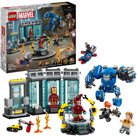 Lego 76315 Superhelden Marvel Iron Mans Labor: Rüstungsraum