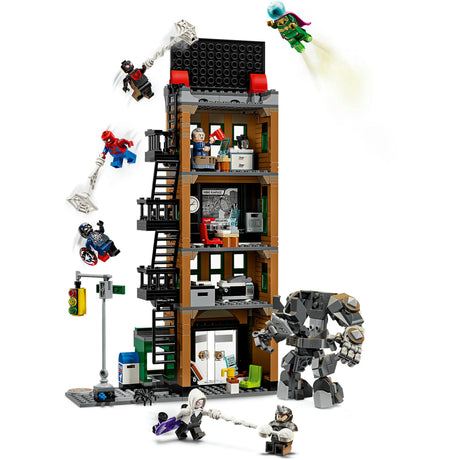 Lego Superhelden 76342 Marvel Spider-Man vs. Mysterio: Das tägliche Signalhorn