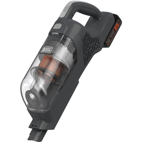 Black+Decker bhfea18d1-qw 18 V 2,0 Ah 2-in-1-Stabstaubsauger mit abnehmbarem Akku (18 V 2,0 Ah Akku und Ladegerät im Lieferumfang enthalten)