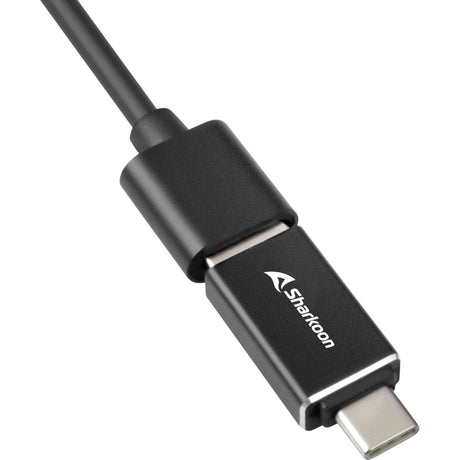 Sharkoon 4-Port USB 3.2 Gen 1 USB-Hub aus Aluminium (schwarz)