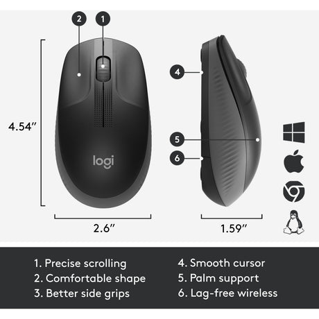 Logitech M190 Funkmaus in voller Größe