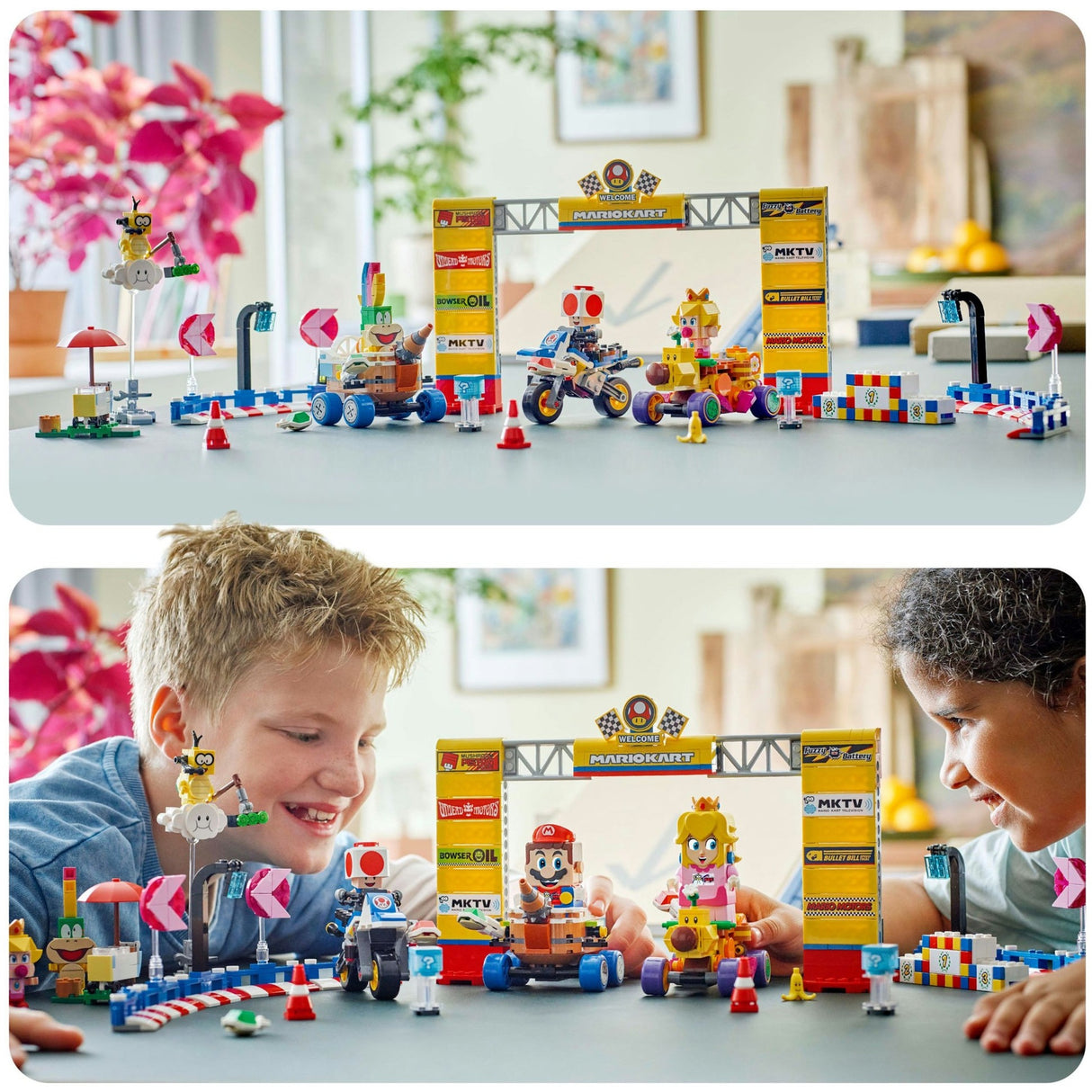 Lego Super Mario 72036 Mario Kart Baby Peach und Grand-Prix-Set