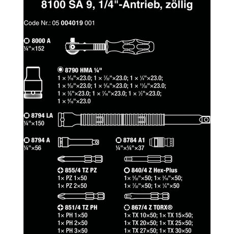 Waa 8100 SA 9 Zyklop Speed ​​Rasseln Set